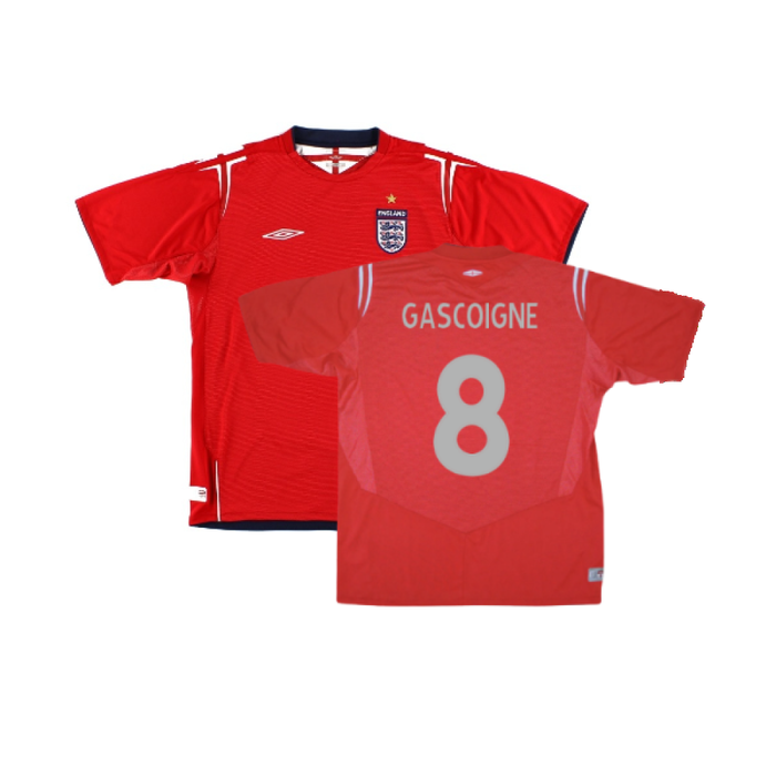 England 2004-06 Away Shirt (Excellent) (GASCOIGNE 8)