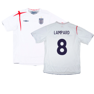 England 2005-07 Home Shirt (2XL) (Fair) (LAMPARD 8)_0