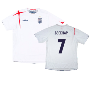 England 2005-07 Home Shirt (L) (Very Good) (BECKHAM 7)_0