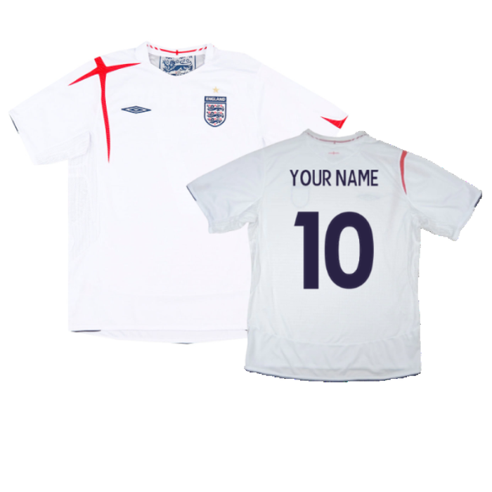 England 2005-07 Home Shirt (L) (Very Good) (Your Name)