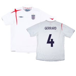 England 2005-07 Home Shirt (M) (Excellent) (GERRARD 4)_0