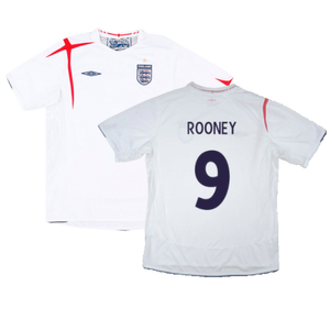 England 2005-07 Home Shirt (M) (Excellent) (ROONEY 9)_0