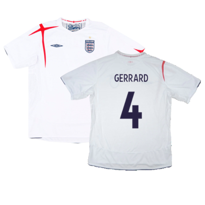 England 2005-07 Home Shirt (M) (Very Good) (GERRARD 4)