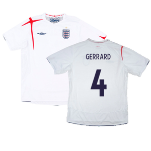 England 2005-07 Home Shirt (XL) (Excellent) (GERRARD 4)_0