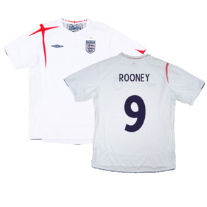 England 2005-07 Home Shirt (XL) (Excellent) (ROONEY 9)_0