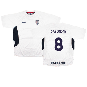 England 2005-07 Umbro Training Shirt (L) (Mint) (GASCOIGNE 8)_0