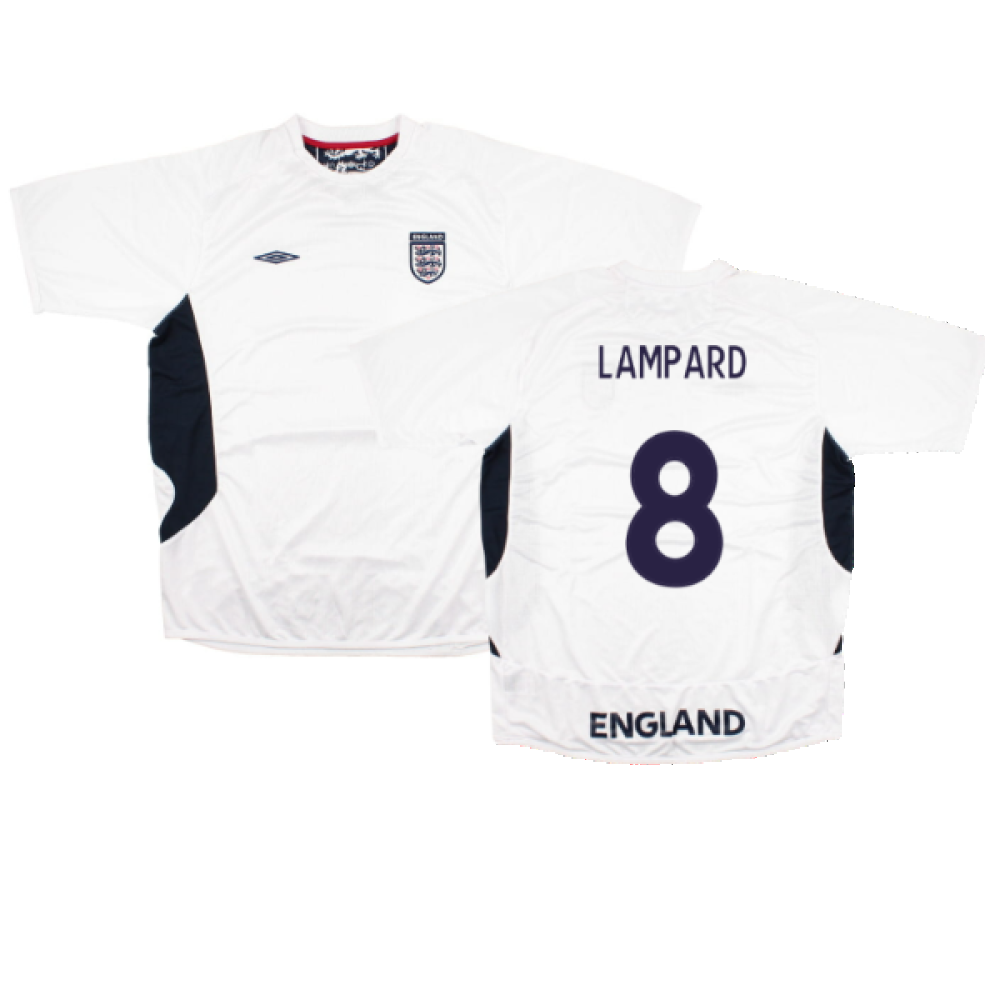 England 2005-07 Umbro Training Shirt (L) (Mint) (LAMPARD 8)_0