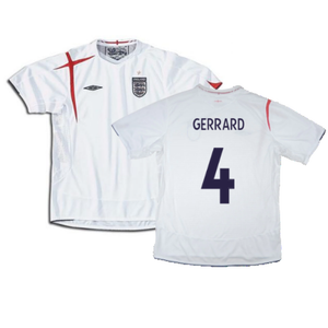 England 2005-2007 Football Shirt (YXL) (Fair) (GERRARD 4)_0