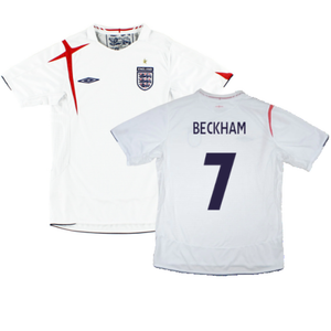 England 2005-2007 Home Shirt (XL) (Very Good) (BECKHAM 7)_0