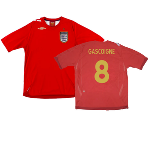 England 2006-08 Away Shirt (Very Good) (GASCOIGNE 8)_0