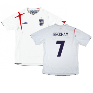 England 2006-08 Home Shirt (XL) (Good) (BECKHAM 7)_0