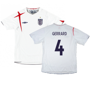 England 2006-08 Home Shirt (XL) (Good) (GERRARD 4)_0