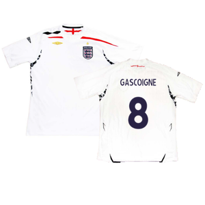 England 2007-09 Home Shirt (M) (Very Good) (GASCOIGNE 8)_0