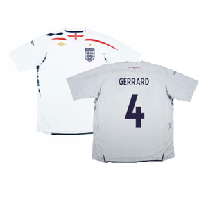 England 2007-09 Home Shirt (S) (Fair) (GERRARD 4)_0