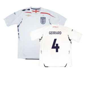 England 2007-09 Home Shirt (XL) (Fair) (GERRARD 4)_0