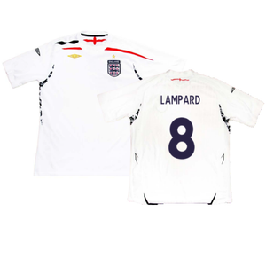 England 2007-09 Home Shirt (XXL) (Fair) (LAMPARD 8)_0