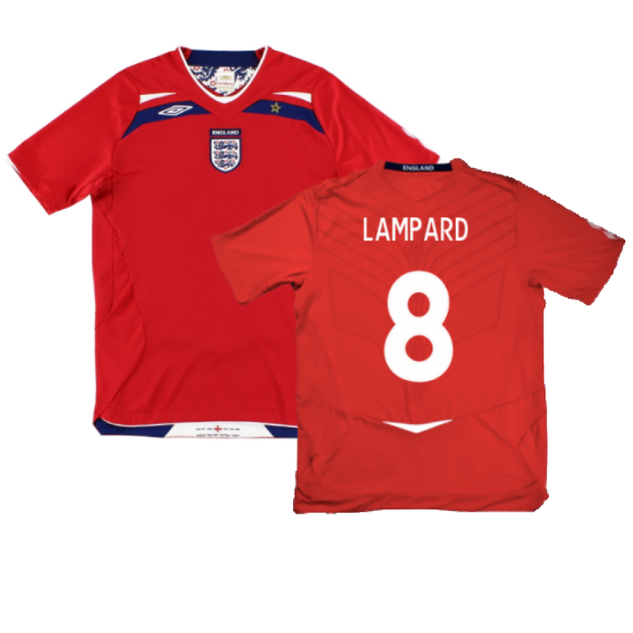 England 2008-10 Away Shirt (Excellent) (LAMPARD 8)