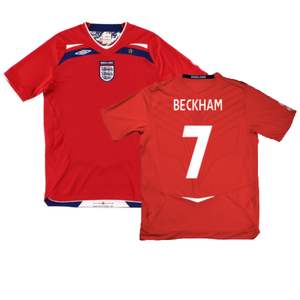 England 2008-10 Away Shirt (M) (Excellent) (BECKHAM 7)_0