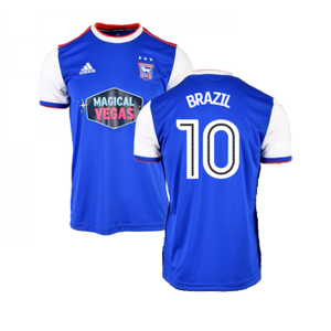 Ipswich Town 2018-19 Home Shirt ((Excellent) XXL) (Brazil 10)_0