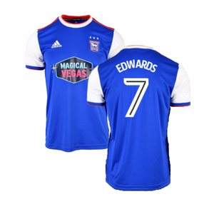 Ipswich Town 2018-19 Home Shirt ((Excellent) XXL) (Edwards 7)_0