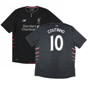 Liverpool 2016-17 Away Shirt ((Excellent) XXL) (Coutinho 10)_0