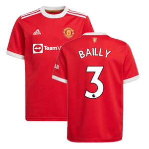 Man Utd 2021-2022 Home Shirt (Kids) (BAILLY 3)_0