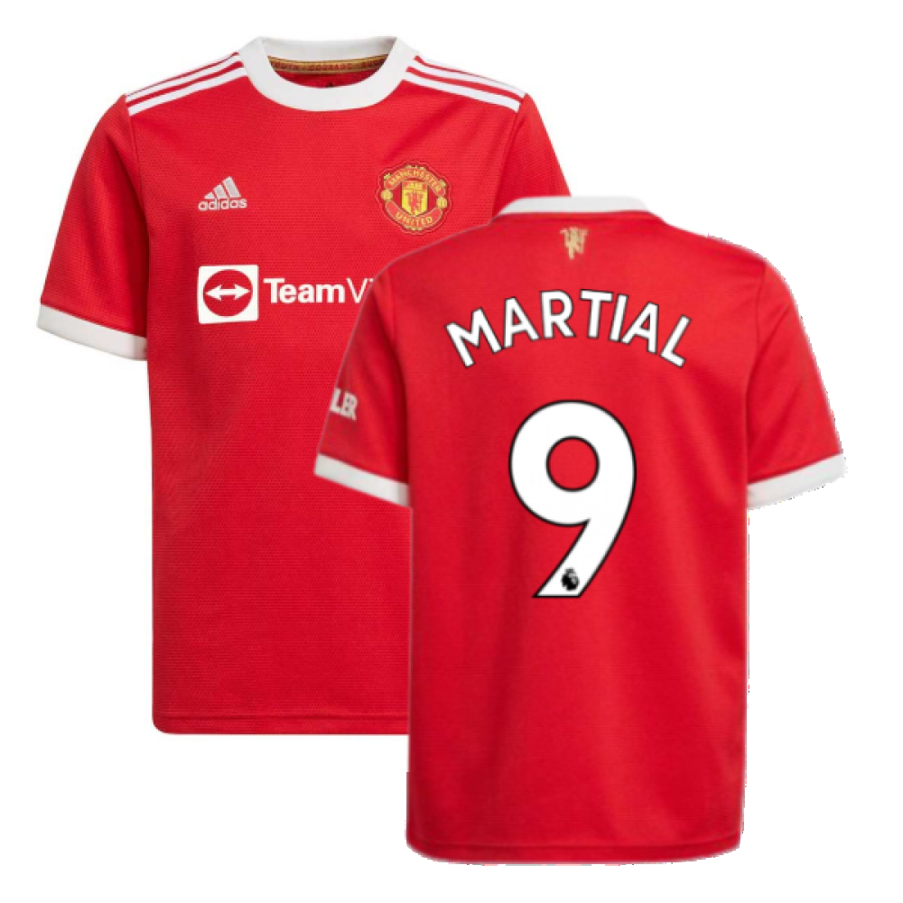 Man Utd 2021-2022 Home Shirt (Kids) (MARTIAL 9)_0