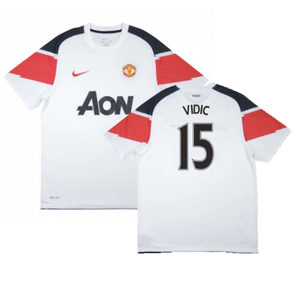 Manchester United 2010-11 Away Shirt ((Excellent) S) (Vidic 15)_0