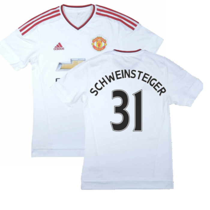 Manchester United 2015-16 Away Shirt ((Excellent) M) (Schweinsteiger 31)