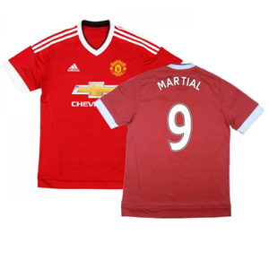 Manchester United 2015-16 Home Shirt ((Excellent) XXL) (Martial 9)_0