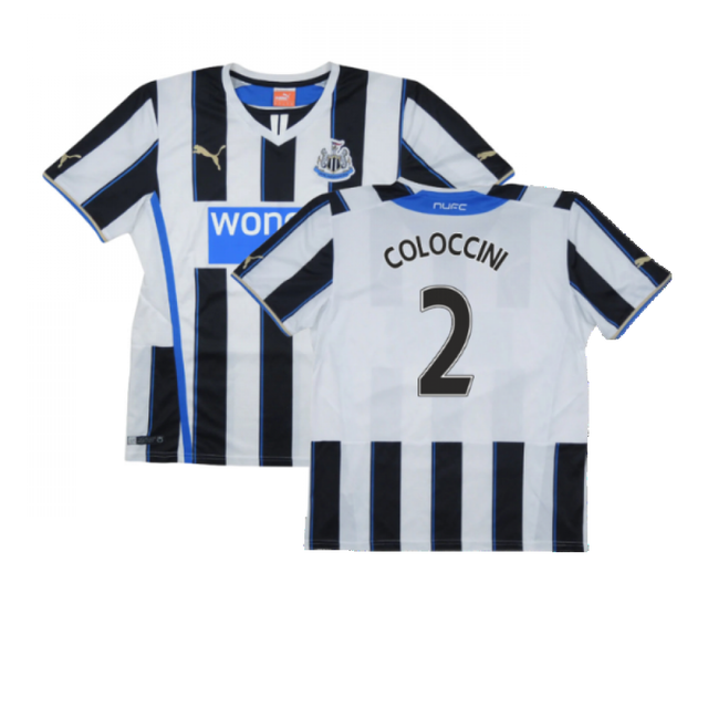 Newcastle United 2013-14 Home Shirt ((Excellent) XXL) (Coloccini 2)_0