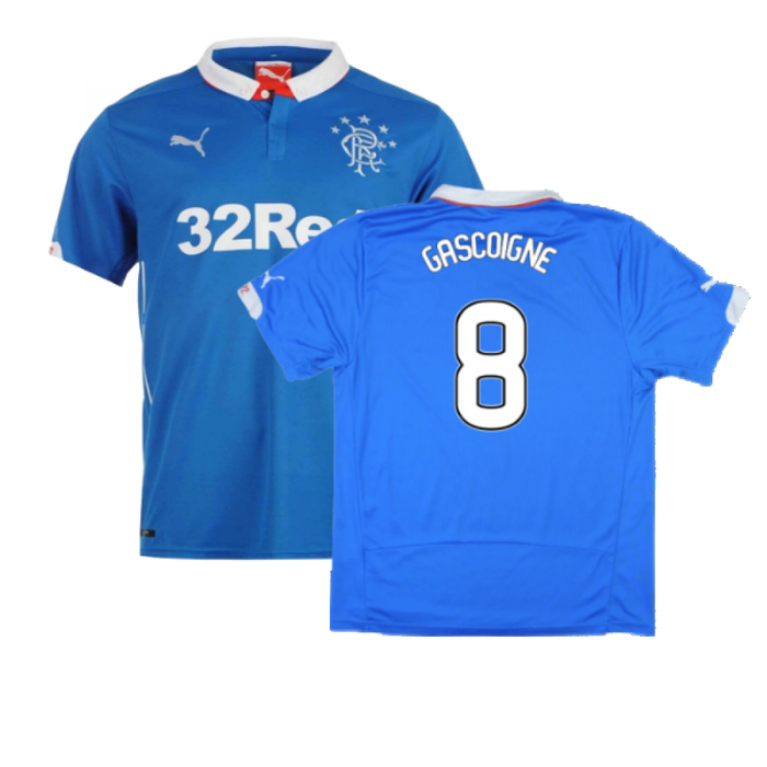 Rangers 2014-15 Home Shirt ((Excellent) L) (GASCOIGNE 8)