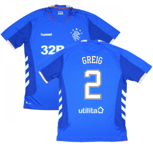 Rangers 2018-19 Home Shirt ((Excellent) L) (GREIG 2)_0