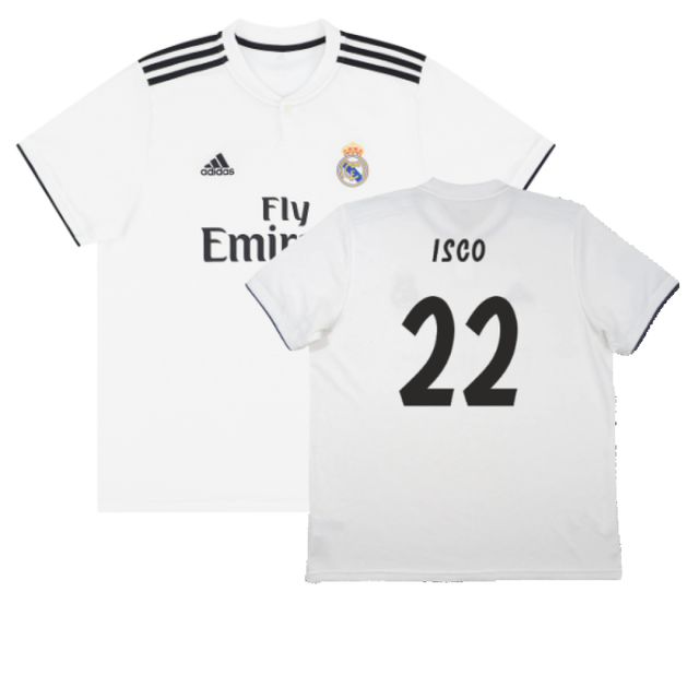 Real Madrid 2018-19 Home Shirt (S) (Very Good) (Isco 22)_0