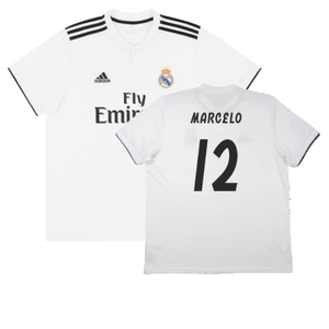 Real Madrid 2018-19 Home Shirt (S) (Very Good) (Marcelo 12)_0