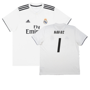Real Madrid 2018-19 Home Shirt (S) (Very Good) (Navas 1)_0
