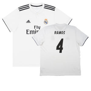 Real Madrid 2018-19 Home Shirt (S) (Very Good) (Ramos 4)_0