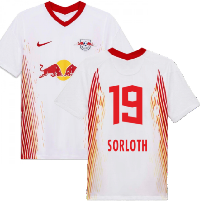 Red Bull Leipzig 2020-21 Home Shirt ((Excellent) S) (SORLOTH 19)