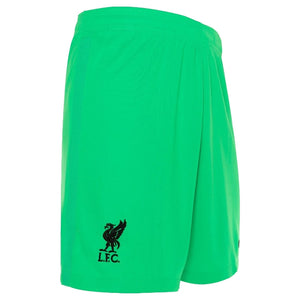 Liverpool 2021-2022 Home Goalkeeper Shorts (Green) - Kids_1