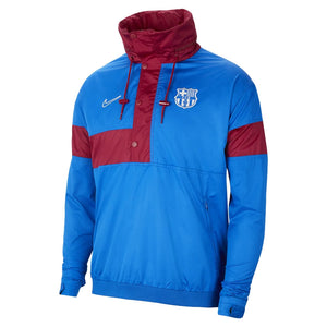 2021-2022 Barcelona Anorak Jacket (Blue)_0