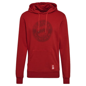 2021-2022 Bayern Munich Hooded Top (Red)_0