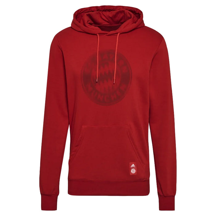 2021-2022 Bayern Munich Hooded Top (Red)