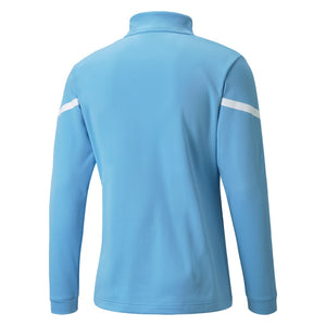 2021-2022 Man City Pre Match Half Zip Top (Light Blue)_1