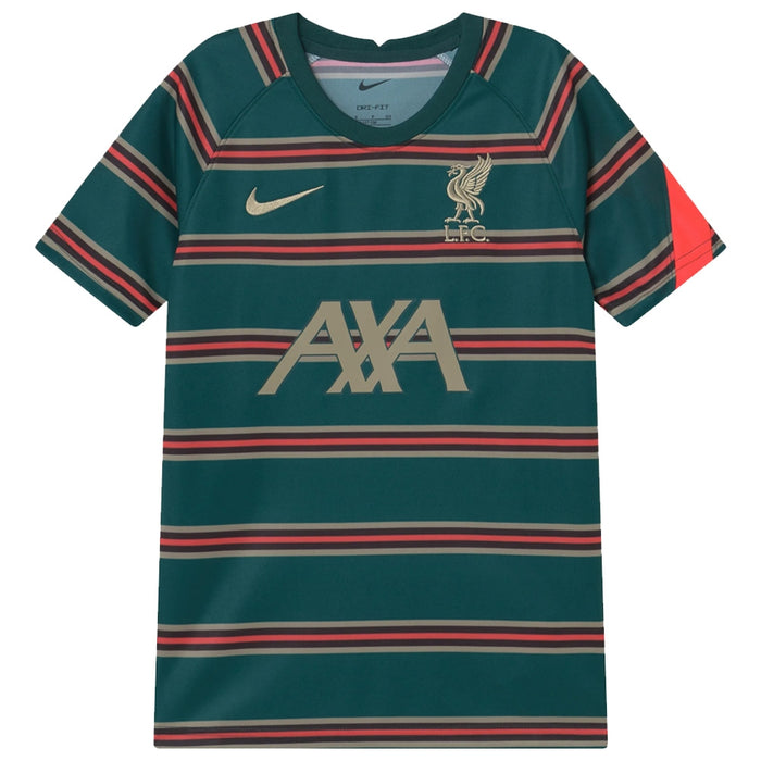 2021-2022 Liverpool Pre-Match Football Top (Atomic Teal) - Kids