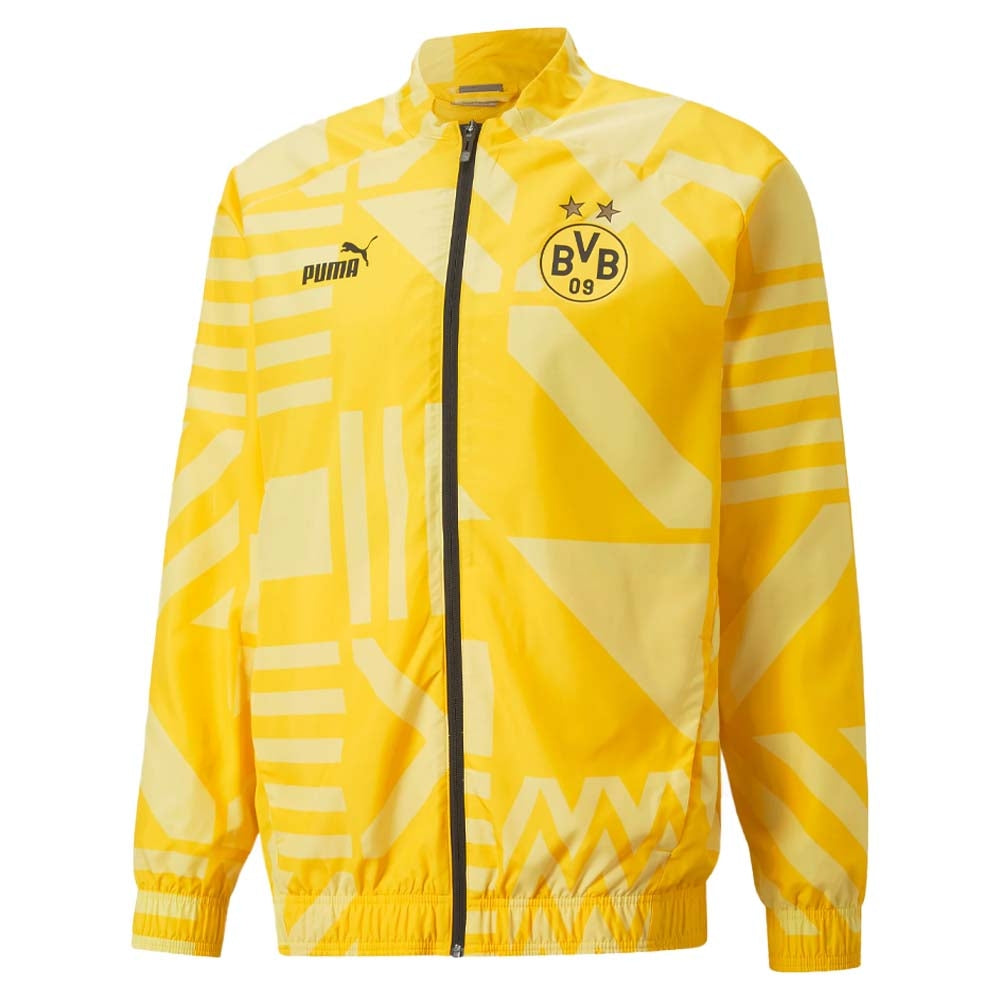 2022-2023 Borussia Dortmund Pre-Match Jacket (Yellow) – Classic