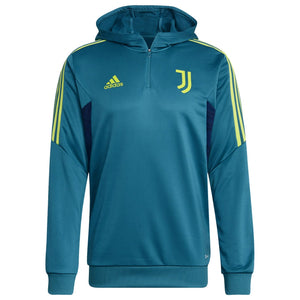 2022-2023 Juventus Hooded Track Top (Active Teal)_0