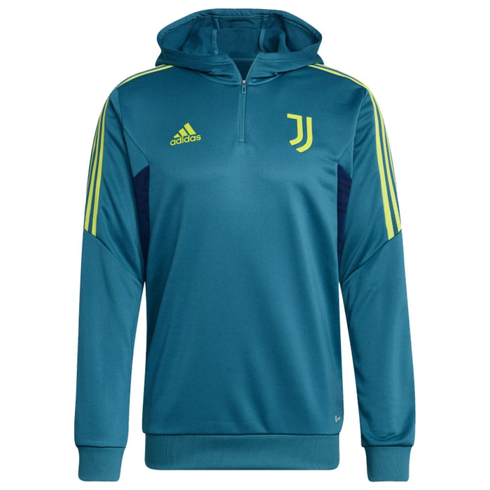 2022-2023 Juventus Hooded Track Top (Active Teal)