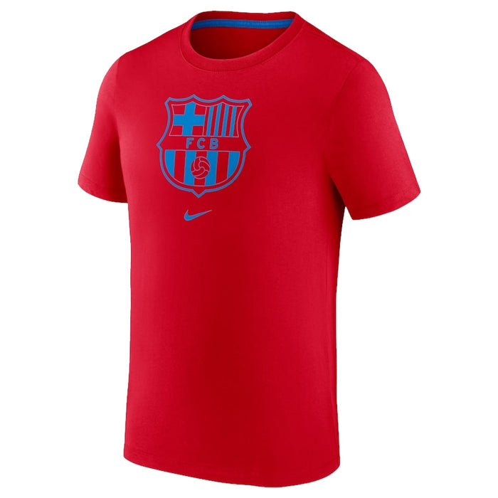 2022-2023 Barcelona Evergreen Crest Tee (Red)