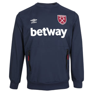 2022-2023 West Ham Travel Sweat Top (Dark Navy)_0