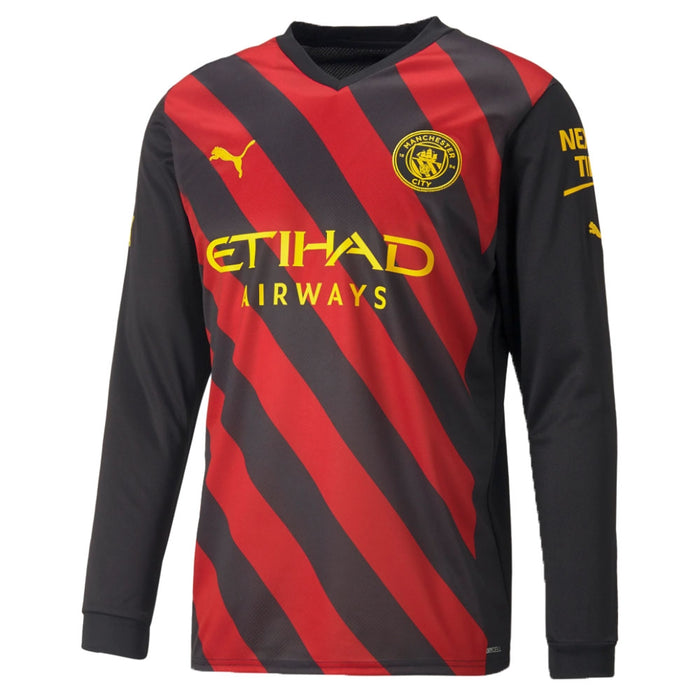 2022-2023 Man City Long Sleeve Away Shirt